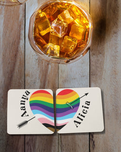 Pride Couple Coasters