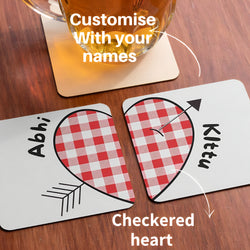 Personalised Love Coasters