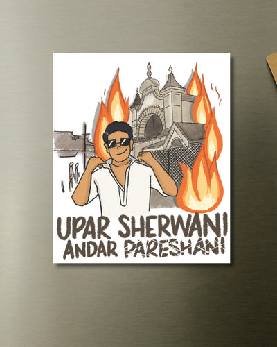 Upar Sherwani - Fridge Magnet