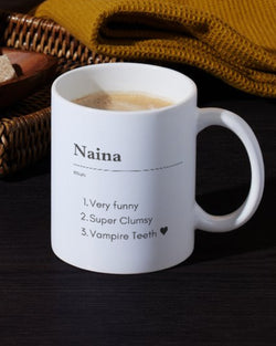 Personalised Name Definition Mugs
