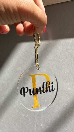 Monogram Keychains