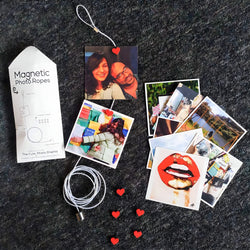 Christmas Polaroids with Magnetic Photo Rope